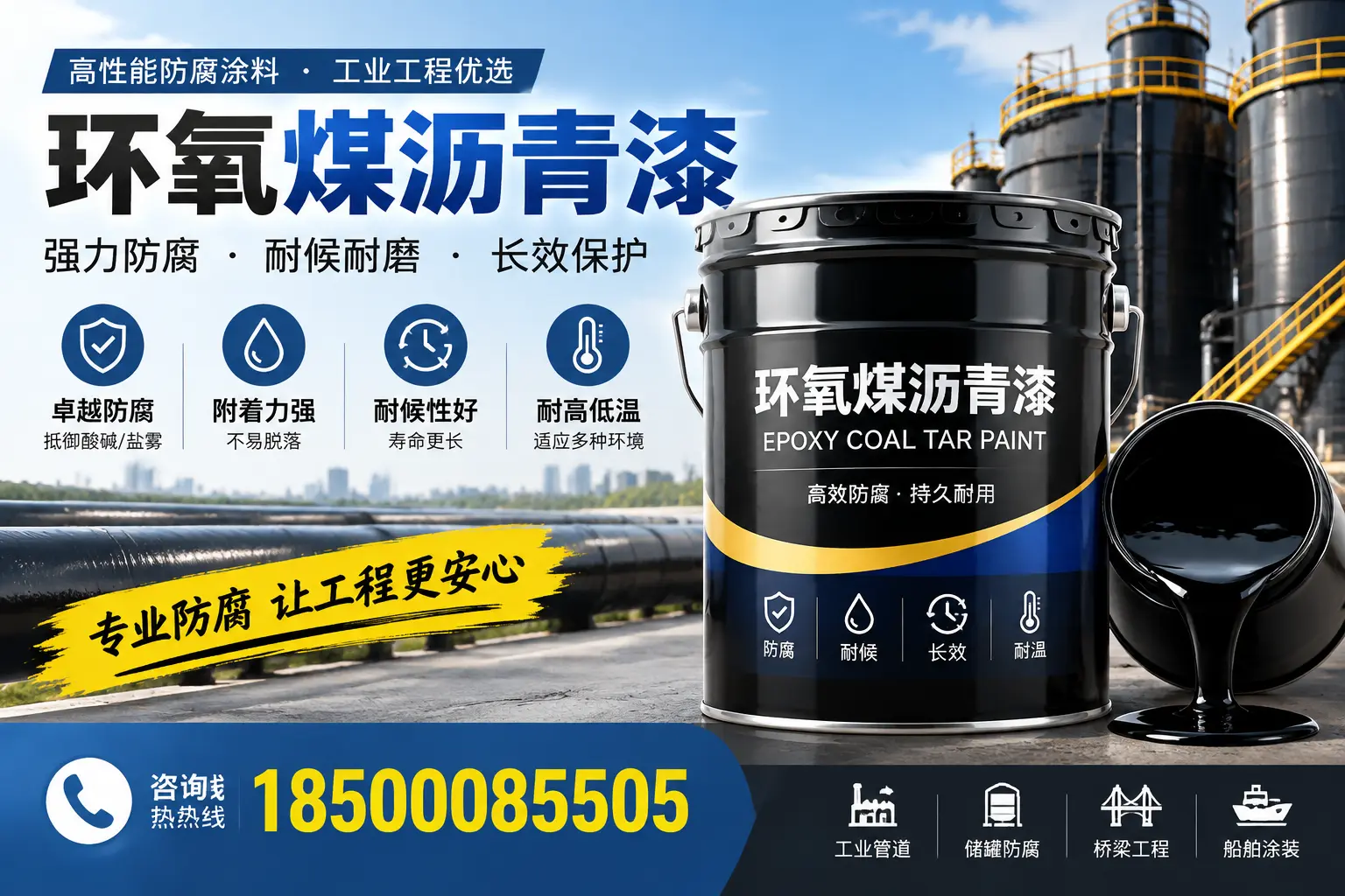 环氧煤沥青漆的施工方法与注意事项，确保在镜湖顺利完成